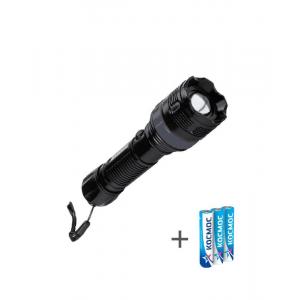 Фонарь ручной 2Вт LED zoom-линза 3xAAA (R03) корпус ABS-пластик ремешок ручной KOC122B