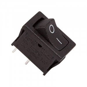 Выключатель клавишный 250В 6А (2с) ON-OFF черн. Mini (RWB-201; SC-768) 36-2110
