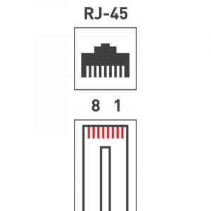 Джек компьютерный RJ45 (8P8C) кат.5E (уп.100шт) 05-1021