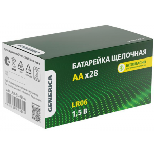 Элемент питания алкалиновый AA/LR6 Alkaline бокс (уп.28шт) ABT-LR06-ST-B28-G