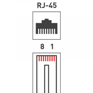 Разъем RJ45 8P8C кат.5E UTP (уп.100шт) 05-1021-3