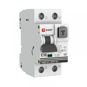 Выключатель автоматический дифференциального тока 16А 30мА тип AC 6кА АВДТ-63 электромех. PROxima DA63-16-30-AC