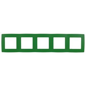12-5005-27 Рамка на 5 постов, 2, зелёный (10/100/1600) Б0019424