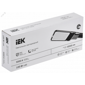 Светильник светодиодный ДКУ 1013-100Д 5000К IP65 IEK LDKU1-1013-100-5000-K03