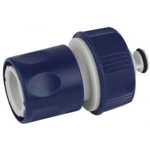 Соединитель-коннектор с аквастопом для шланга 19мм (3/4) пластик (50/2 Б0017771