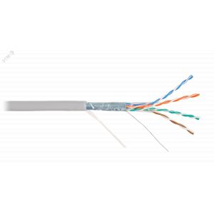 Витая пара СORDLINE F/UTP 4 пары 5e Сu одж.       24AWG(0,51мм) вн.PVC сер.305м УТ-00000441