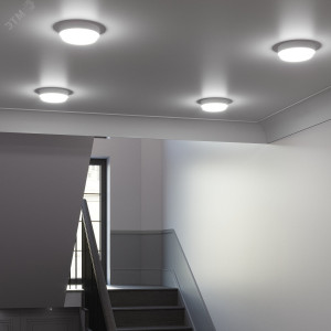 Светильник ЖКХ HALL круг 25W 1890lm 6500K 200-240V IP40 D210*35мм белый LED 1/20 193411325