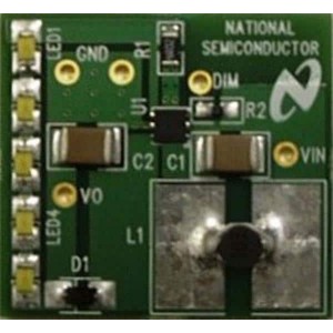 LM3410XMFLEDEV/NOPB, Средства разработки схем светодиодного освещения  LM3410XMFLE EVAL BOARD