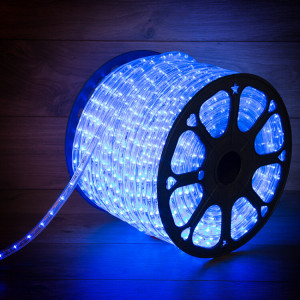 Дюралайт LED, эффект мерцания (2W) - синий, 36 LED/м, бухта 100м 121-253