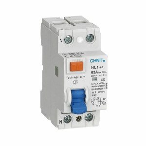 Выключатель дифференциального тока (УЗО) 2п 16А 30мА тип AC NL1-63 6кА 200359