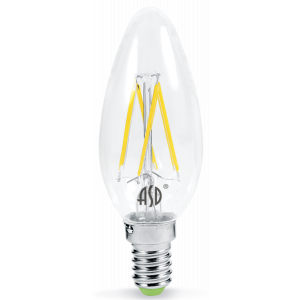 Лампа светодиодная LED-СВЕЧА-PREMIUM 7Вт 230В Е14 4000К 630Лм прозрачная 4690612005324