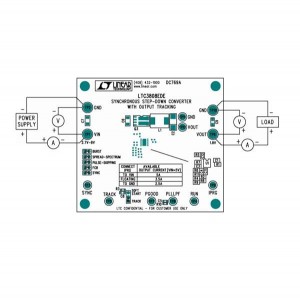 DC769A, Средства разработки интегральных схем (ИС) управления питанием LTC3808EDE - Synchronous Step-Down Conve