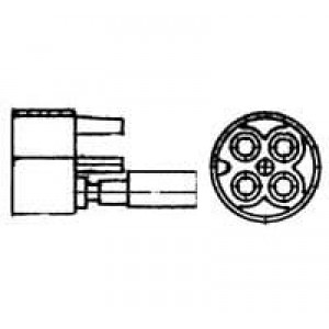 925076-3, Штыревые и гнездовые соединители 4W CIRC MATE-N-L