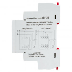 Реле контроля фаз RKF-34 PROxima rkf-34