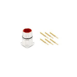 MB1LLN0600-KIT, Цилиндрические метрические разъемы Receptacle male 6 pos Crimp