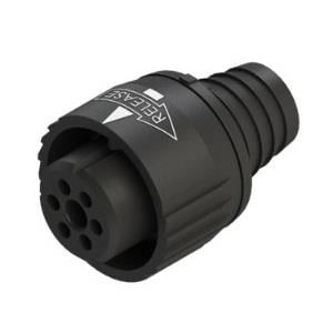 300028, Цилиндрические защелкивающиеся разъемы 2+2POLE PLUG CBL MNT 16+22 AWG