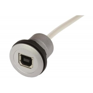 09454521914, Кабели USB / Кабели IEEE 1394 har-port USB 2.0 B-B coupler with cable, 3.0m - silver version