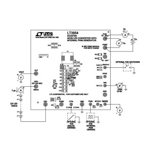 DC2079A, Средства разработки схем светодиодного освещения  LT3954 Demo Board ? 40VIN 40VOUT LED Dri