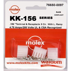 76650-0097, Проводные клеммы и зажимы KK-156 Connector Kit Recep and term 5Ckt
