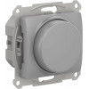 GLOSSA СВЕТОРЕГУЛЯТОР (диммер) повор-нажим, LED, RC, 400Вт, мех., АЛЮМИНИЙ C3(5) GSL000323