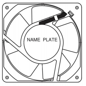 4715TS-23T-B50-AM0, Вентиляторы переменного тока AC Axial Fan, 119x38mm, 230VAC, 116.4CFM, Flange, Terminal, Metal Blades/Potting