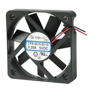 CFM-5010-03-22, Вентиляторы постоянного тока DC Fan 16.07CFM 1.4W 5V 50x50mm AR/TS/PWM