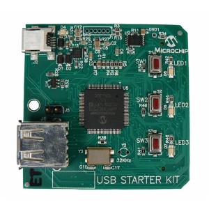 DM330012, Макетные платы и комплекты - PIC / DSPIC dsPIC33E USB Starter Kit