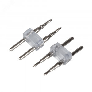 Силовой коннектор ARL-2pin-Mini (16x8mm) 021552, Силовой 2-х контактный коннектор для подключения питания к одноцветному гибкому мини-неону серии NEON.