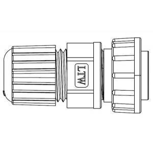 DC-02BFMB-LL7001, Стандартный цилиндрический соединитель ASSY LOCK 2P F CONN M PIN