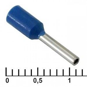 DN00708 BLUE (1.2X8MM), Наконечник на кабель DN00708, синий, 1.2x8 мм