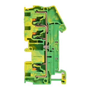 Клеммная колодка пружинная 4 Push-in 3 вывода земля