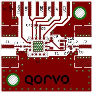 QPC7335PCBA-410, Радиочастотные средства разработки QPC7335 EVALUATON BOARD