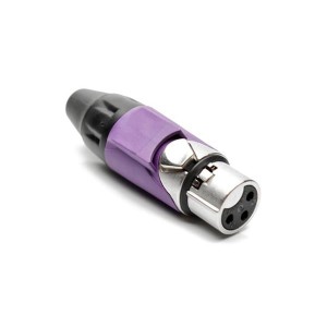 AX3F7M, Разъемы XLR 3P SOCKET F PLUG VIOLET MARK SLEEVE