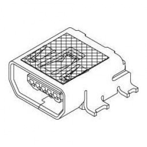 56579-0576, USB-коннекторы USB Mini-AB Recept On-The-Go Rt.Angle