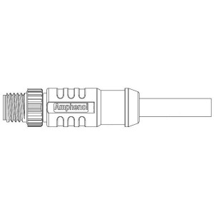 M8S-04BMMM-SL7D01, Кабели для датчиков / Кабели для приводов M8-SHIELD SCW OVRMLD 4P M CONN M PIN