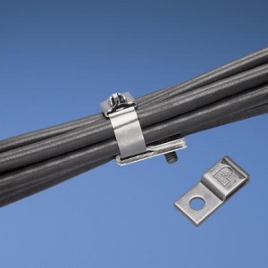 MTM1H-C, Cable Ties SS FOLDOVER MOUNT 1 HOLE