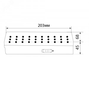 Светильник аварийный светодиодный LEDх30 6ч непостоянный IP20 12896