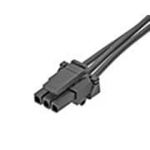 145132-0303, Шнуры питания для постоянного тока Micro-Fit OTS Cbl ASSY 300mm 3CKT Blk