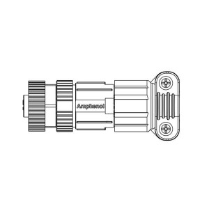 HMC-05BFFB-SL7001, Стандартный цилиндрический соединитель 5PIN S/T FCONN FPIN METAL