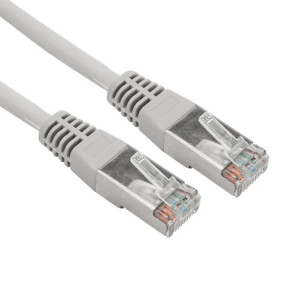 Шнур коммутационный, патч-корд F/UTP RJ45-RJ45, CAT 5e, ZH нг(А)-HF, серый, 0,5м 18-8001-1