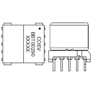 MGBBT-00290-P, Трансформаторы звуковой частоты / сигнальные трансформаторы Xfmr Prop EP13 TH RoHS C1306