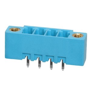 TBP02R2W-381-04BE, Съемные клеммные колодки Terminal block, pluggable, w screw lock, 3.81, receptical, 4 pole, blue