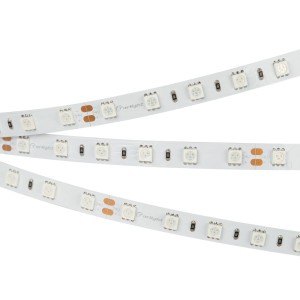 Лента RT 2-5000 24V Yellow 2x (5060, 300 LED, LUX) (Arlight, 14.4 Вт/м, IP20)