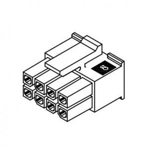 43025-1210, Проводные клеммы и зажимы MicroFit DR Rcpt 12Ckt GW