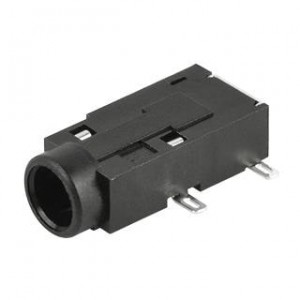 SJ2-35853B-SMT-TR, Телефонные разъемы 3.5mm Narrow Ftprint 3conductr Tip switch