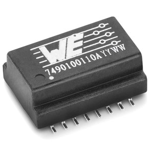 7490100111, Трансформаторы звуковой частоты / сигнальные трансформаторы 10/100 Base-T SMT Transformer 1 Port