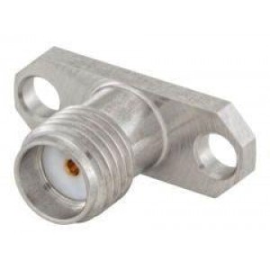 32K724-600S5, РЧ соединители / Коаксиальные соединители SMA Panel Jack 2 Hole Flange