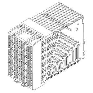 171400-1038, Высокоскоростные/модульные разъемы IMPEL 1.9MM 6X8 RA DAUGHCRD UNGUID