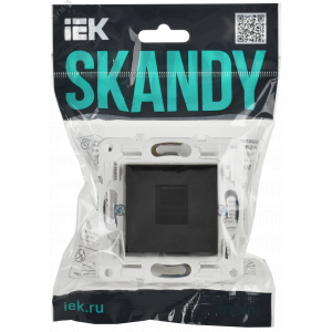 SKANDY Розетка компьютерная RJ45 кат.6 SK-K02Bl черный IEK SK-K10-2-K02