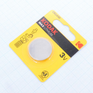 CR2430 Kodak MAX Litium, Элемент питания литиевый,3В